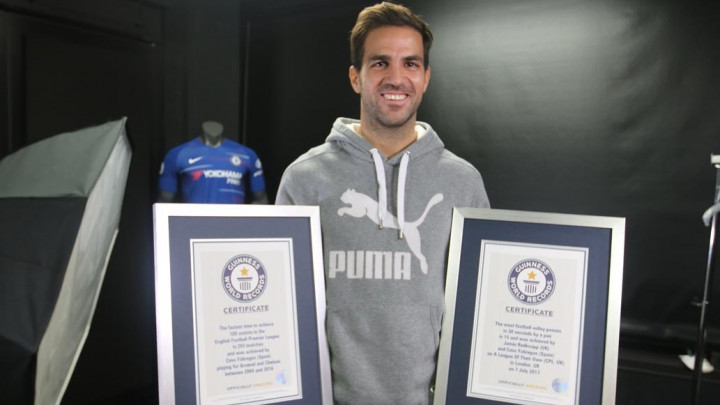Cesc Fabregas ušao u Ginisovu knjigu rekorda