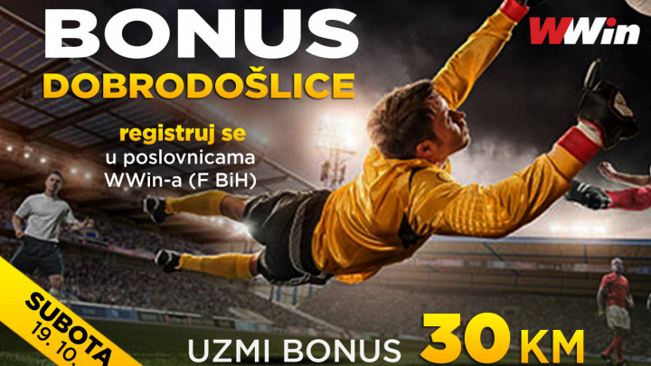 Wwin - Bonus dobrodošlice - DANAS