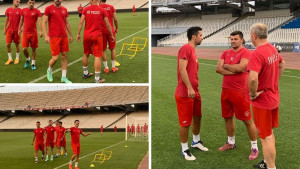 Maksimalno spremni i fokusirani za revanš: Rođeni trenirali na Olimpijskom stadionu u Atini