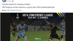 Cirkus NSBiH: Čestitali su HŠK Zrinjski na prolasku dalje!