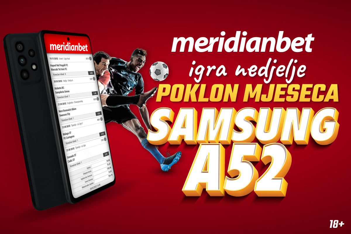 Samo u  Meridianu: Odigraj igru nedelje, uzmi 100% cashback i osvoji Samsung telefon!