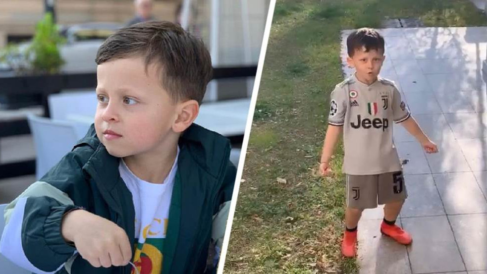 Pjanićev sin oponaša Ronalda u dresu drugog igrača Juventusa