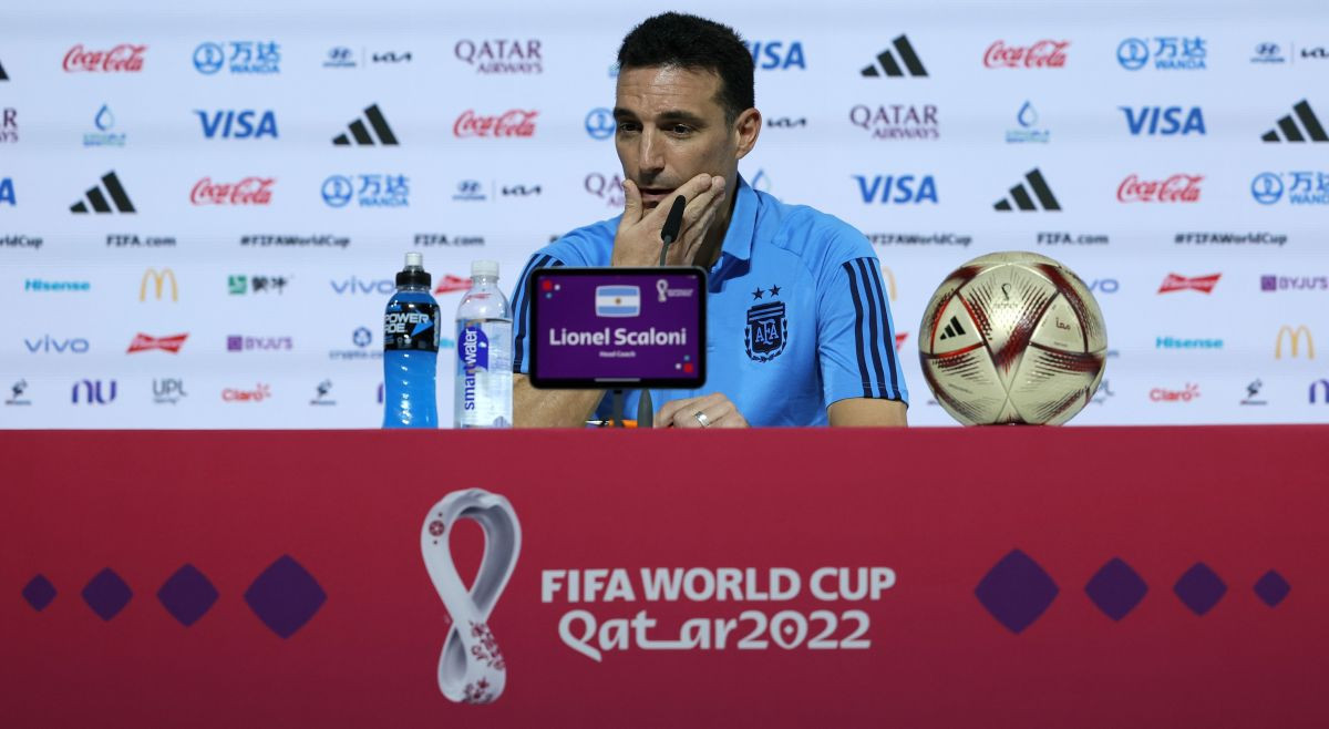 Scaloni plakao na pressu pred utakmicu s Francuskom Scaloni plakao na pressu pred utakmicu s Francuskom