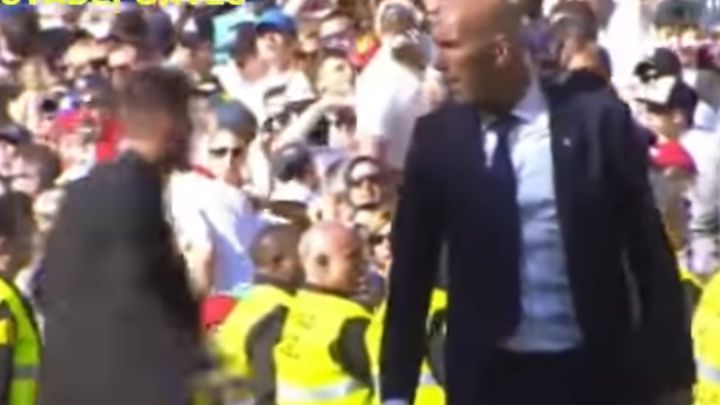 Simeone &quot;ispalio&quot; Zidanea na kraju utakmice