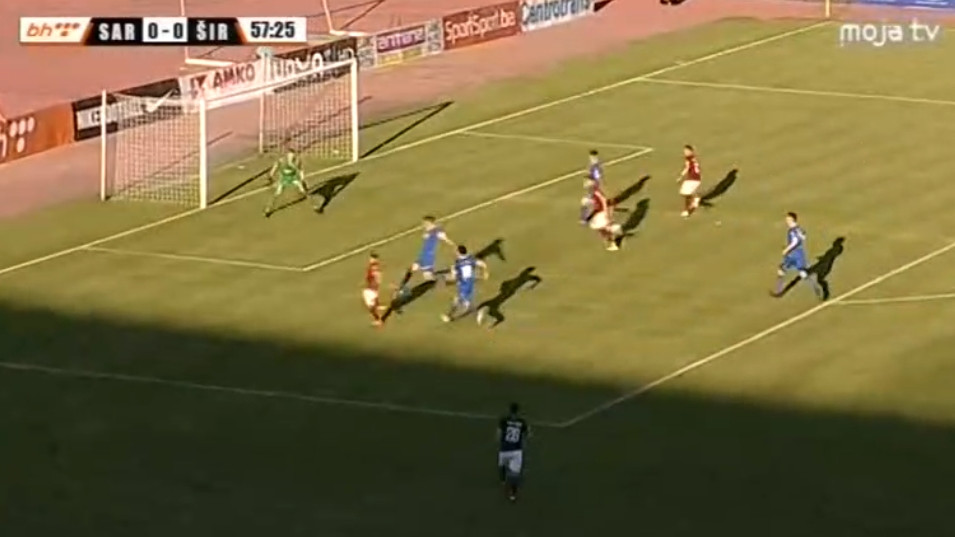 Sarajevo povelo protiv Širokog zahvaljujući autogolu, Sarić povisio na 2:0 Sarajevo povelo protiv Širokog zahvaljujući autogolu, Sarić povisio na 2:0