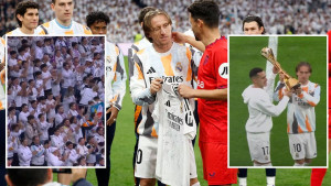 Na kultnom Bernabeuu 80.000 na nogama za zbogom fudbalske ikone: Modrić je pokazao trofej, a onda...