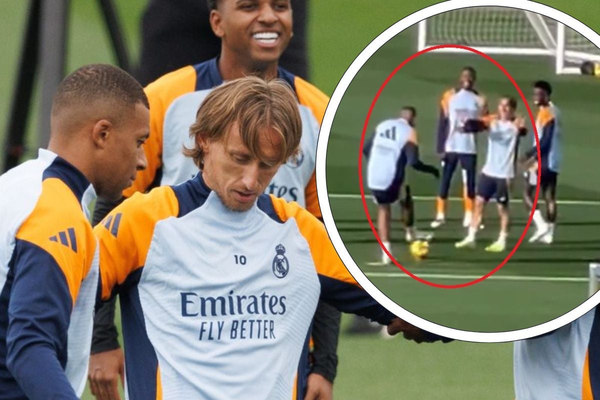 Procurio video s treninga Real Madrida: Luka Modrić "zakuhao", a onda se izvinjavao Mbappeu Procurio video s treninga Real Madrida: Luka Modrić "zakuhao", a onda se izvinjavao Mbappeu