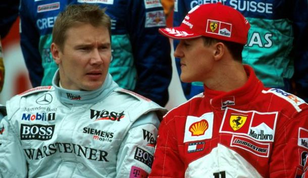 Mika Hakkinen pisao Michaelu Schumacheru