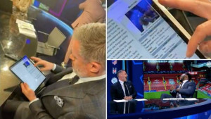 Edu gostovao u emisiji CBS Sportsa, a Carragher uhvaćen kako "gugla" i pokušava saznati ko je on