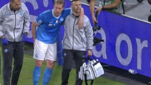 Ovo nije izledalo nimalo dobro: De Bruyne zatresao mrežu Intera i u suzama napustio teren