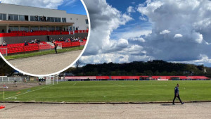 Praznik fudbala u Doboju: Pogledajte kako izgleda "ušminkani" stadion Sloge pred okršaj s Veležom
