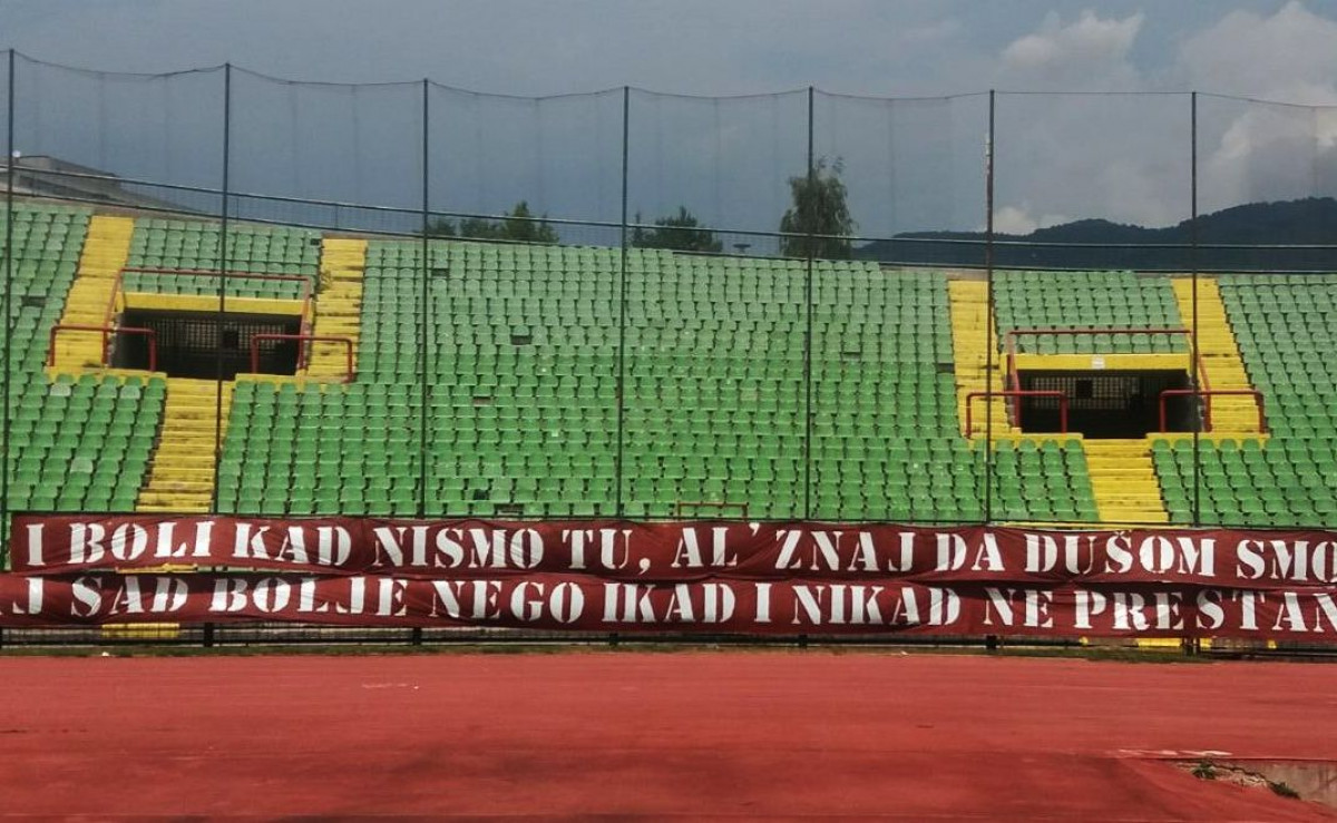Igrače Sarajeva će dočekati zanimljiva parola na sjevernoj tribini