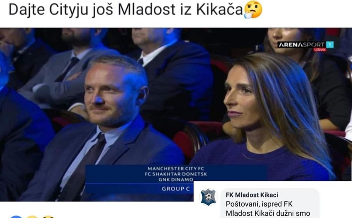 FK Mladost Kikači izdominirao komentarom na Facebooku: Poštovani, mi nismo izborili Ligu prvaka 