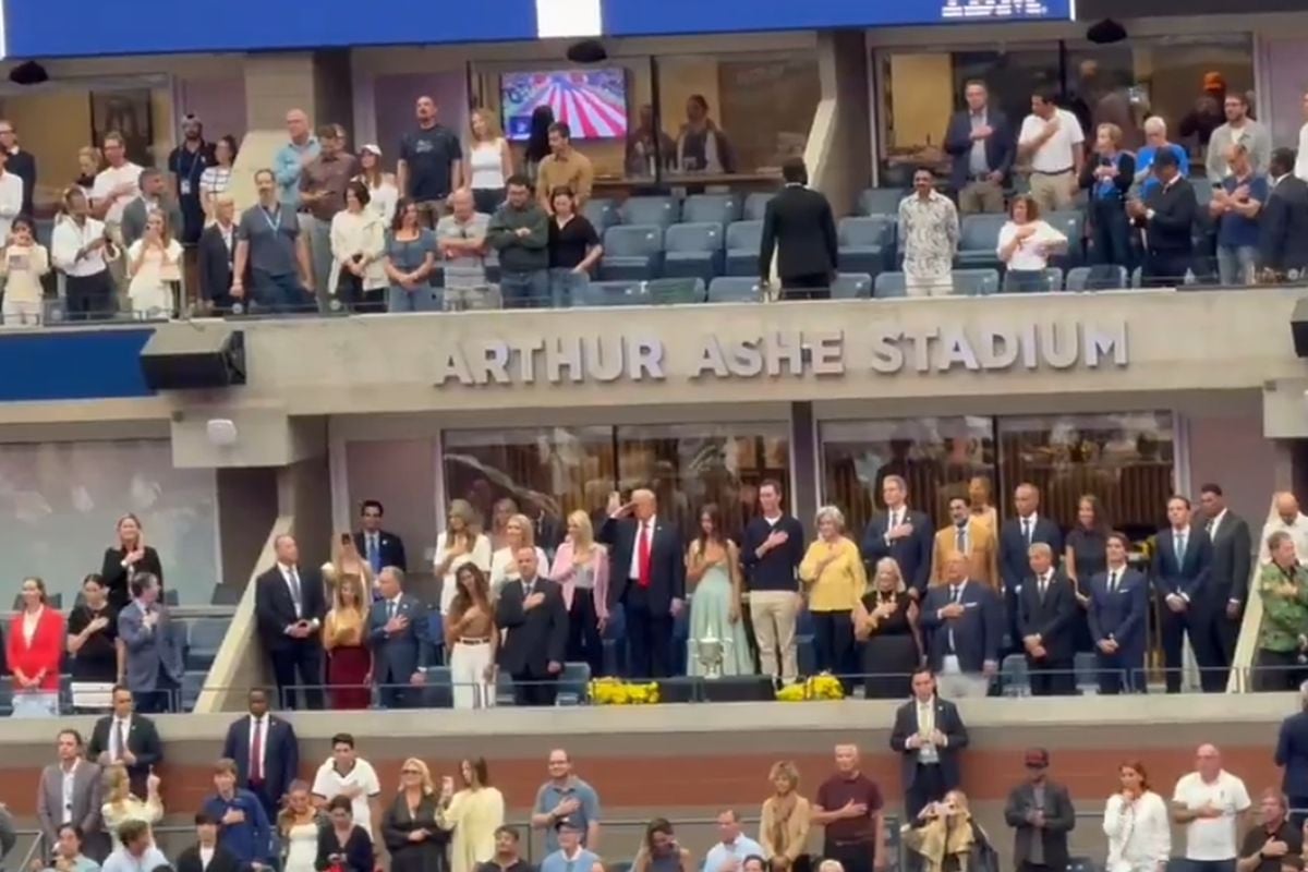 Šokantne scene s Donaldom Trumpom na US Openu! Šokantne scene s Donaldom Trumpom na US Openu!