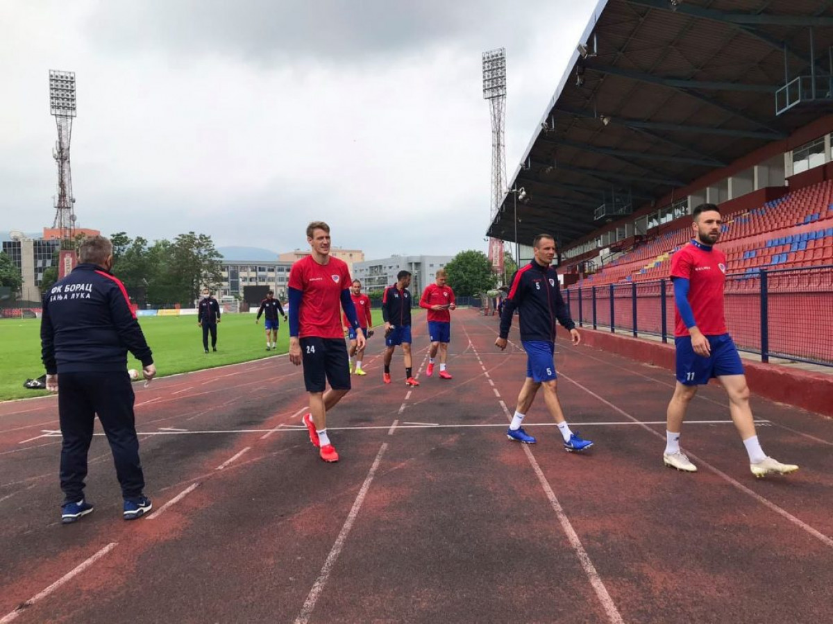 FK Borac odradio prvi trening poslije pauze