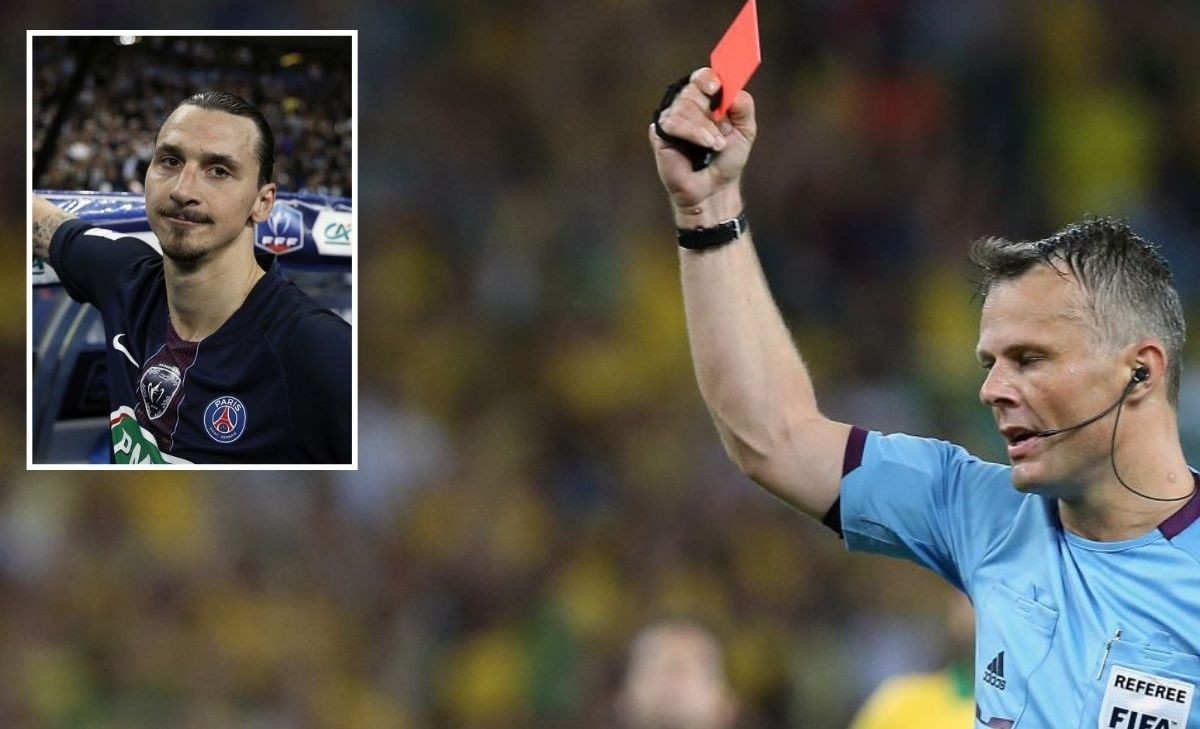 Poznati sudija žali zbog crvenog kartona Zlatanu: "Usporeni snimak pokazuje da je bio žuti"
