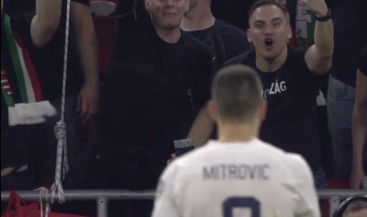 Na semaforu 92. minuta, Aleksandar Mitrović pogledao navijača Mađarske i ostao ukopan u mjestu!