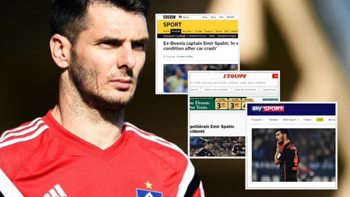 Marca, BBC, Sky Sports, L'Equipe... Svi prenijeli vijest o teškoj saobraćajnoj nesreći Emira Spahića