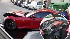 Ostavio Ferrari na pranju i otišao na trening: Radnik autopraonice ga provozao, ali i uništio