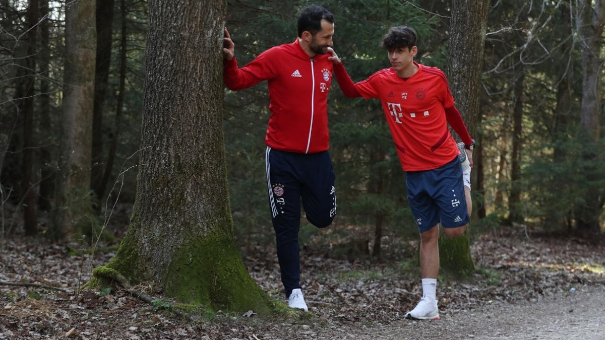 Otac i sin Salihamidžić na treningu: Hasan i Nick skupa održavaju formu