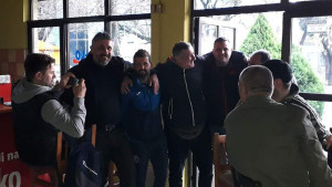 Đurić se nakon meča družio s navijačima Zrinjskog