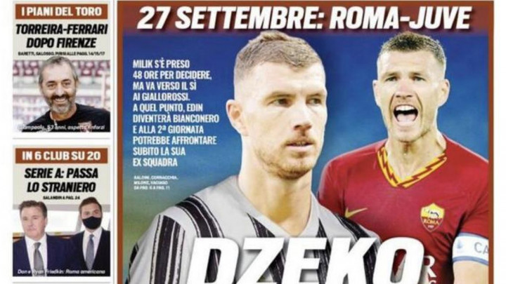 Edin Džeko na naslovnici torinskog lista: Korak bliže!