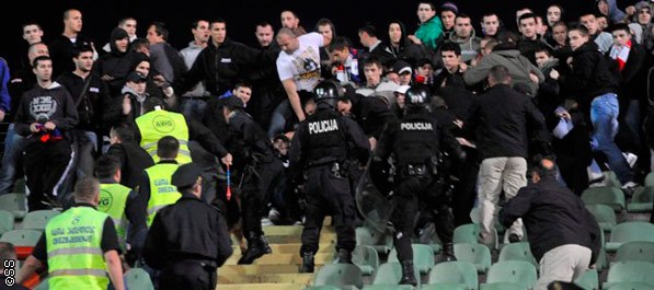Sukob navijača Sarajeva i Borca
