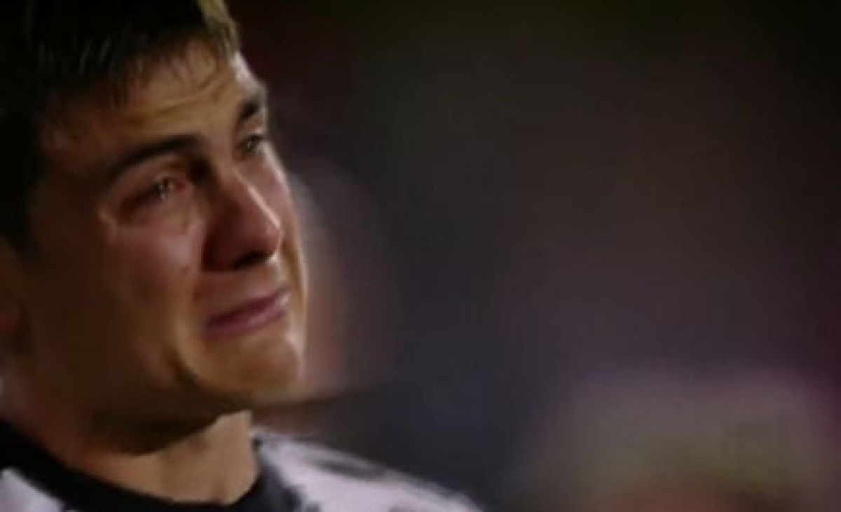 U 78. minuti je morao izaći iz igre, a onda je počeo plakati kao nikada u životu