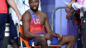 Noah Lyles završio u invalidskim kolicima, trčao je večeras iako je zaražen koronavirusom