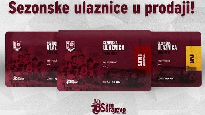 FK Sarajevo: Počela prodaja sezonskih ulaznica