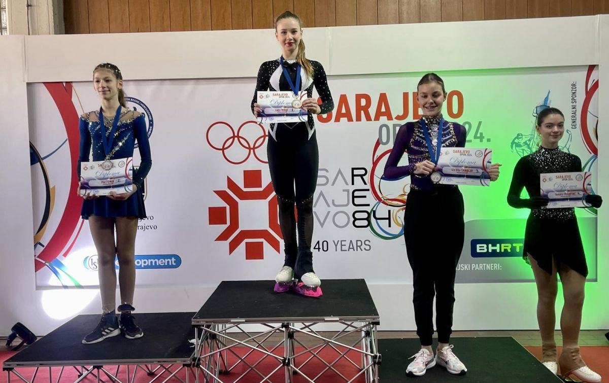 Lajla Mučić osvojila zlatnu medalju na Sarajevo Openu i približila nam umjetničko klizanje kao sport