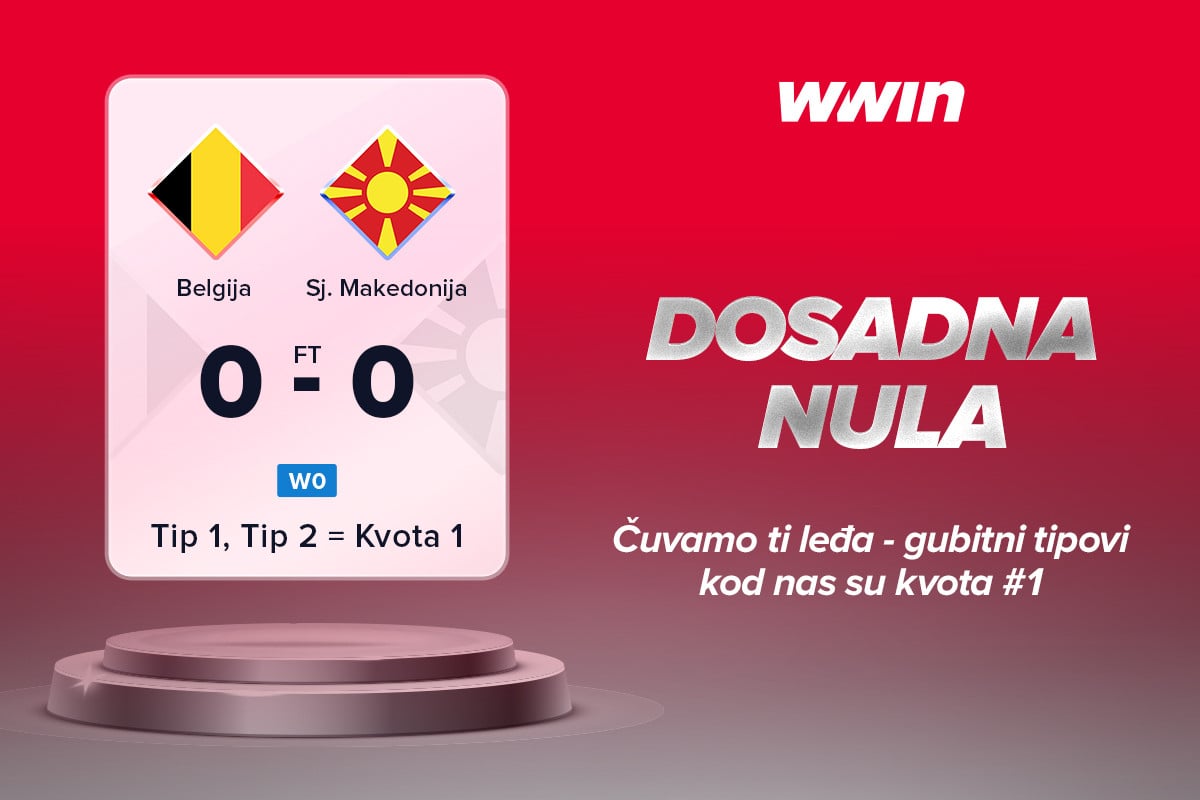 Belgija i Makedonija bez golova – igrači WWIN-a bez gubitka! Belgija i Makedonija bez golova – igrači WWIN-a bez gubitka!