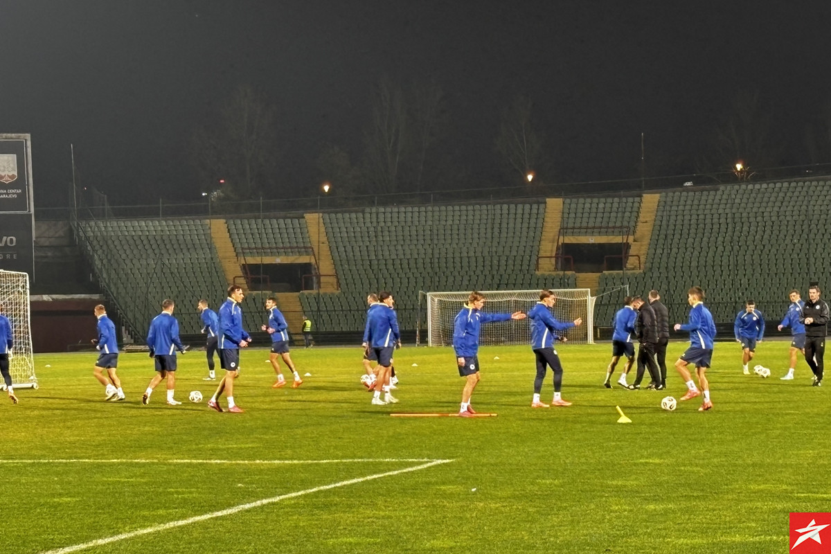 Fudbalska reprezentacija Bosne i Hercegovine trenirala na Koševu