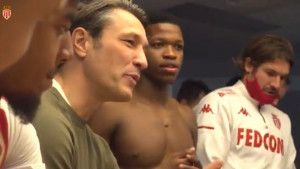 Ludnica u svlačionici Monaca: Niko Kovač kratko prekinuo slavlje da bi nešto rekao igračima
