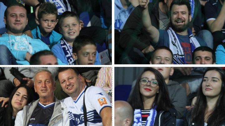 Druga strana "navijačke scene" na Grbavici Druga strana "navijačke scene" na Grbavici