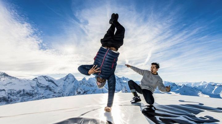 Breakdance na alpskom vrhu: Ples na 2.970 metara visine
