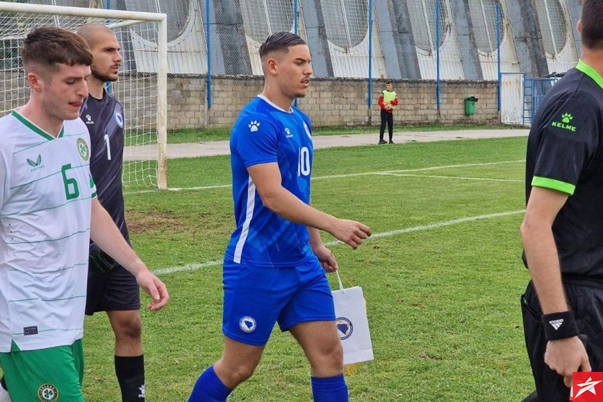 Juniori BiH eurogolom Nike Kovača izbjegli poraz od Irske u Bileći