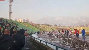 Veležovi navijači i igrači slave na Koševu
