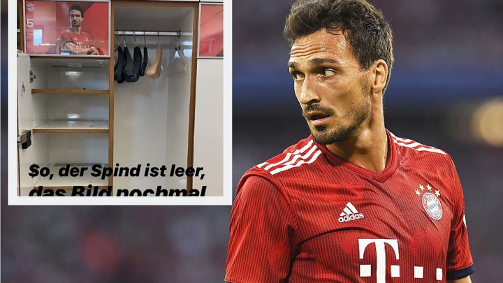 Hummels ispraznio ormarić u Bayernu, slikao ga i poslao zagonetnu poruku