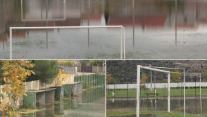 Obišli smo stadione u Mostaru, jedan teren je praktično "potonuo"
