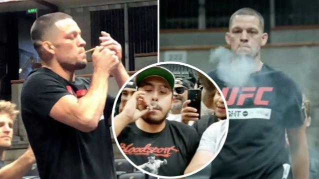 Nate Diaz izašao sa džointom na otvoreni trening, pa 'počastio' publiku i novinare: Šalji dalje...
