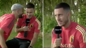 Hazard davao intervju, a Carrasco uzeo mikrofon i žestoko ga provocirao