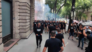 BHFanaticosi u korteu napravili spektakl na ulicama Budimpešte 
