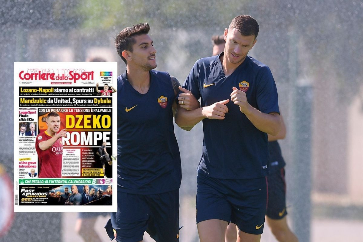 Džeko na naslovnici lista Corriere dello Sport: "Napetost je opipljiva"