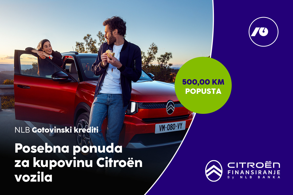 Partnerstvo između NLB Banke Sarajevo i ovlaštenih distributera Citroën vozila