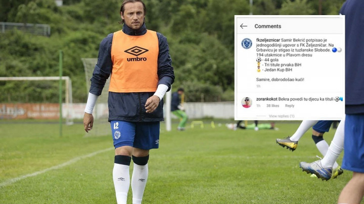 Željezničar potvrdio povratak Bekrića, a komentar Zorana Kokota oduševio navijače