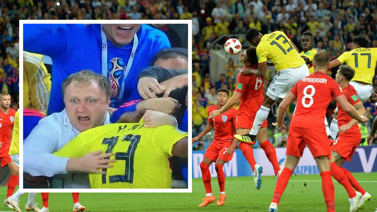 Kolumbijac slavio gol sa navijačem Engleske, njegova reakcija je hit