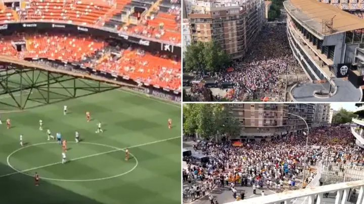 Nestvarne scene iz Valencije: Stadion prazan, a ispred preko 10.000 navijača koji ne žele na tribine