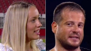 Šou Nenada Lalatovića s novinarkom nakon pobjede protiv Partizana: "Znam da navijaš za njih..."