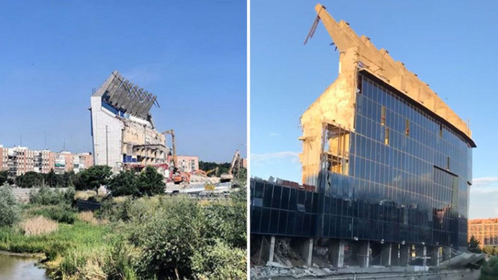 Od svojevrsnog fudbalskog hrama ostao je samo jedan zid